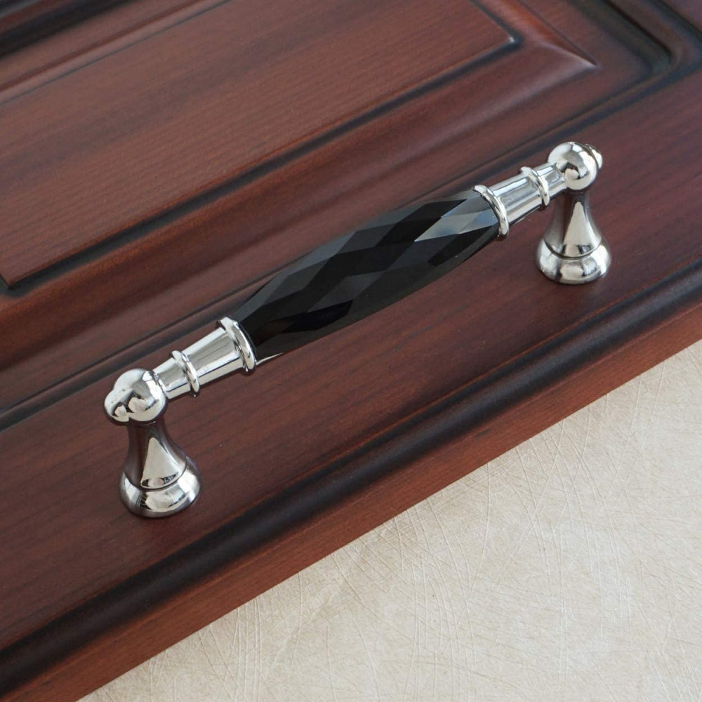 Luxury Crystal Chrome Cupboard Handles