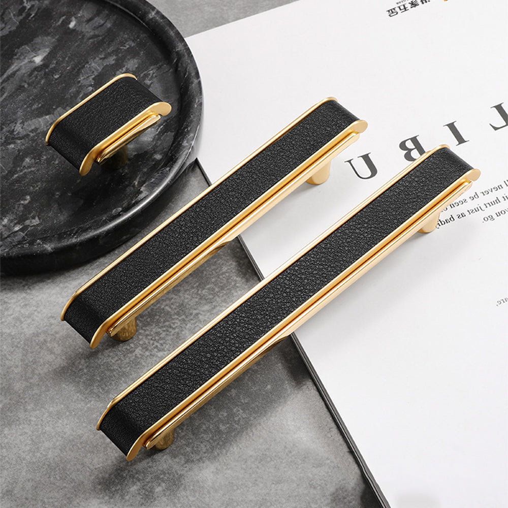 Luxury Leather Pattern Cabinet Pulls