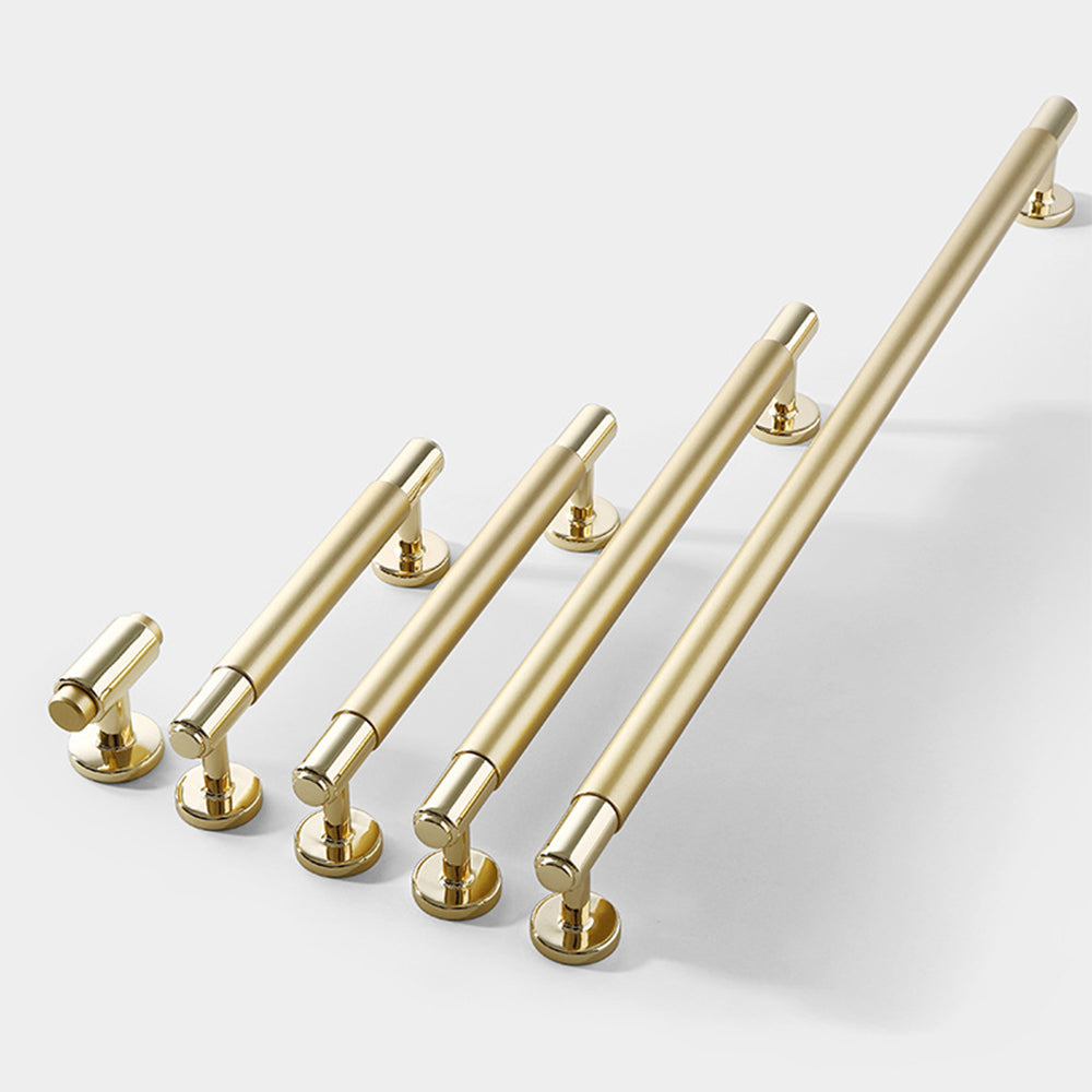 Modern Aluminium Alloy Two Toned Cabinet Handles