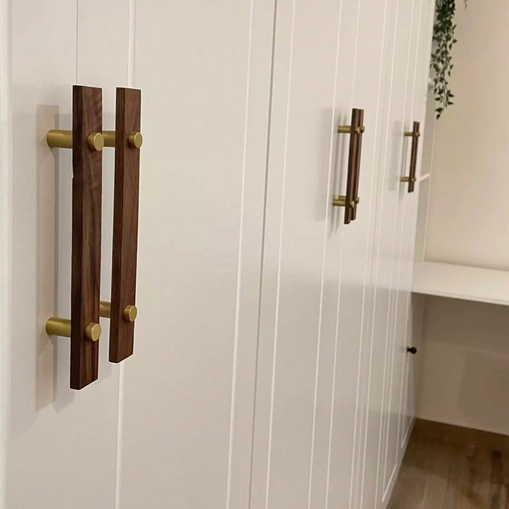 Black Walnut Square Cabinet Bar Handles