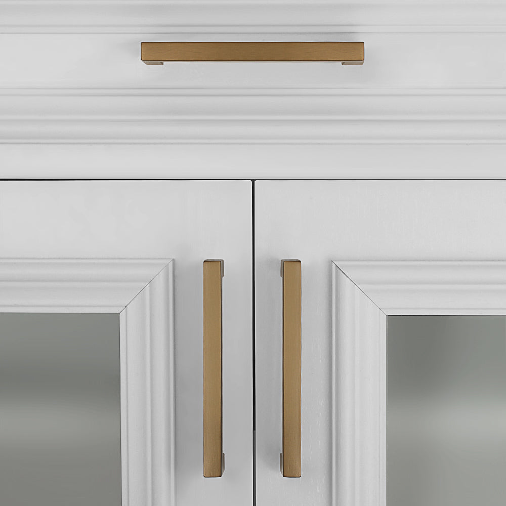 Champagne Bronze Square Bar Handles