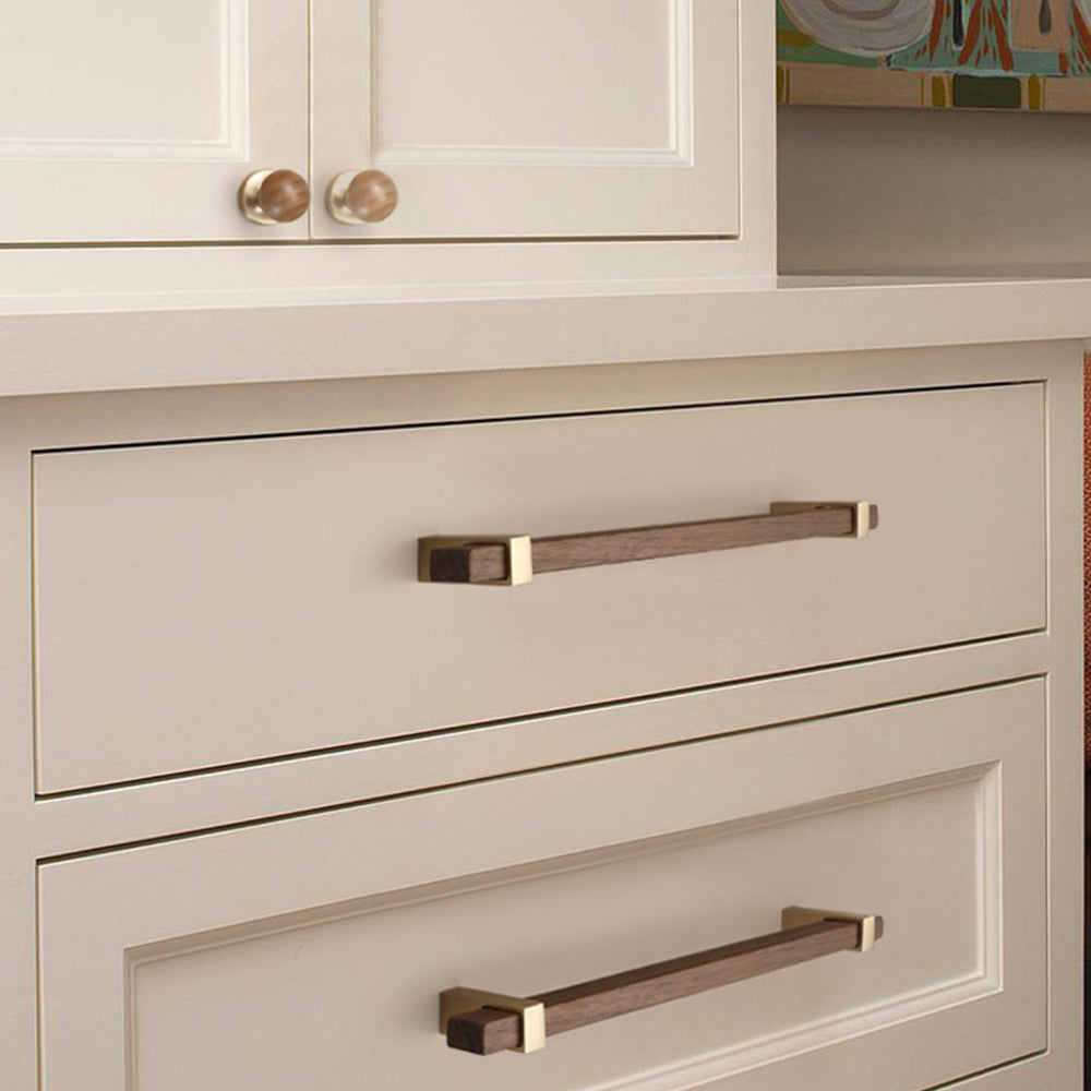 Square Wooden Cabinet Bar Handles