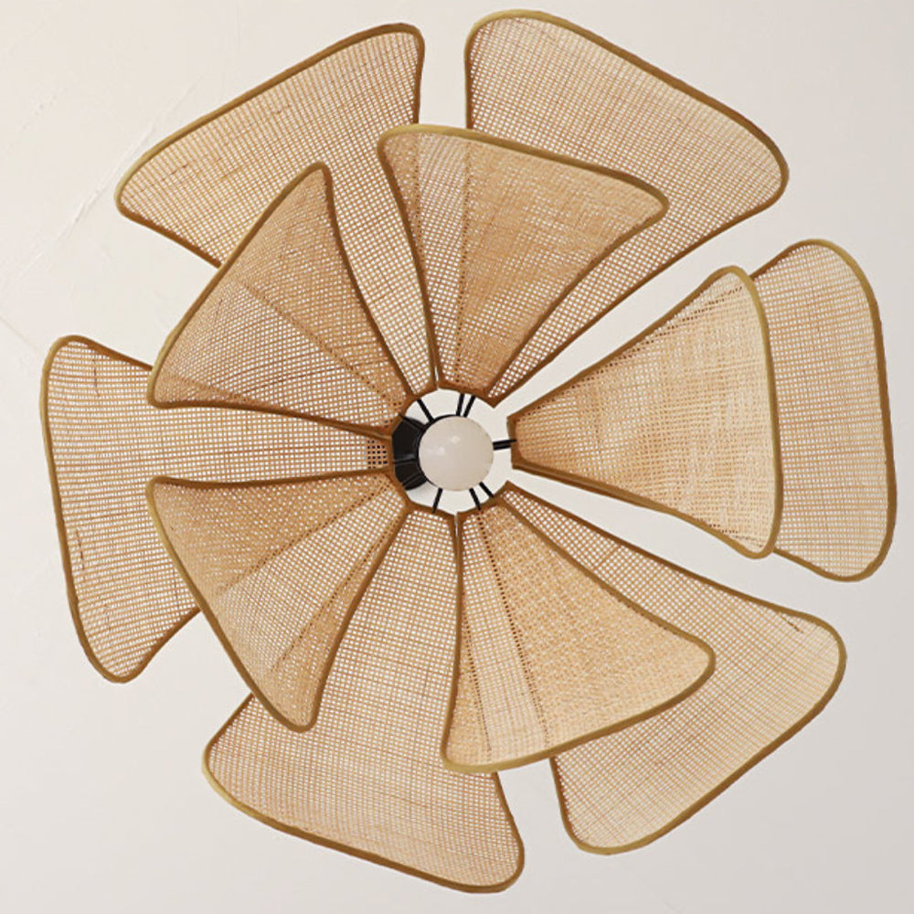 Vintage Rattan Kitchen Island Pendant Lights