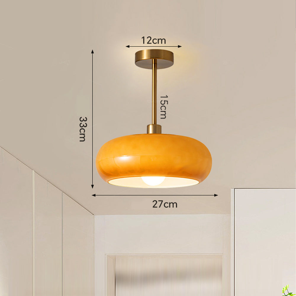 Vintage Gold Glass Pendant Ceiling Lights