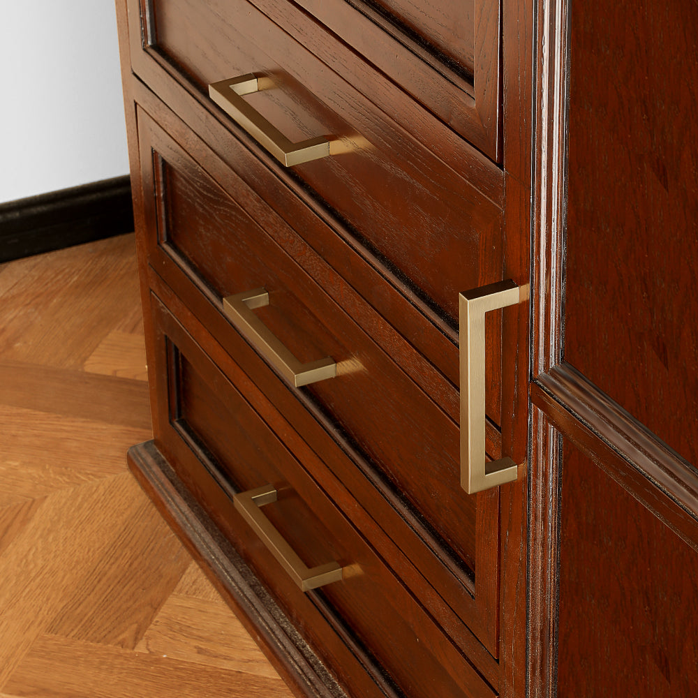 Champagne Bronze Square Bar Handles