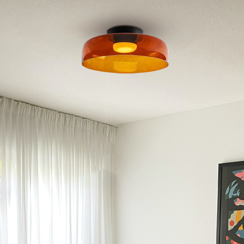 Medieval Simple Multi-Layer Glass Ceiling Light