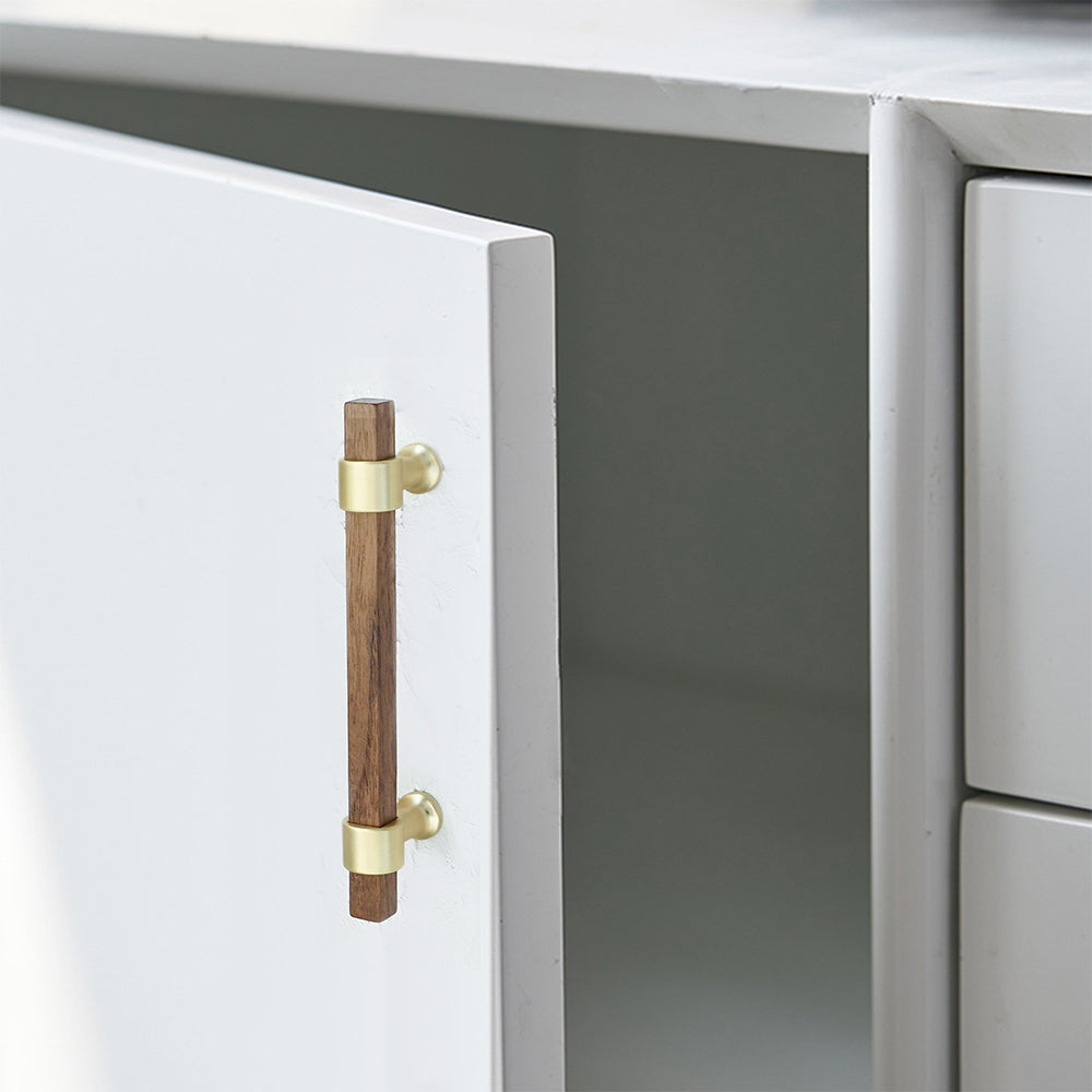 Black Walnut Square Cabinet Handles
