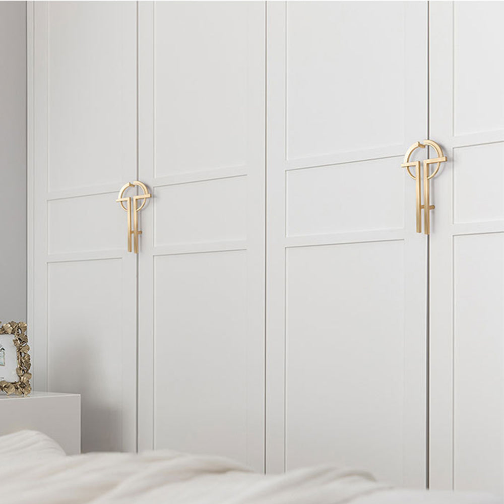 Unique Gold Paired Cabinet Pull Handles