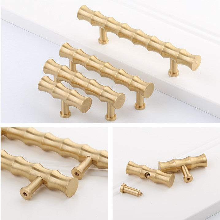 Brass Bamboo Cabinet Handles