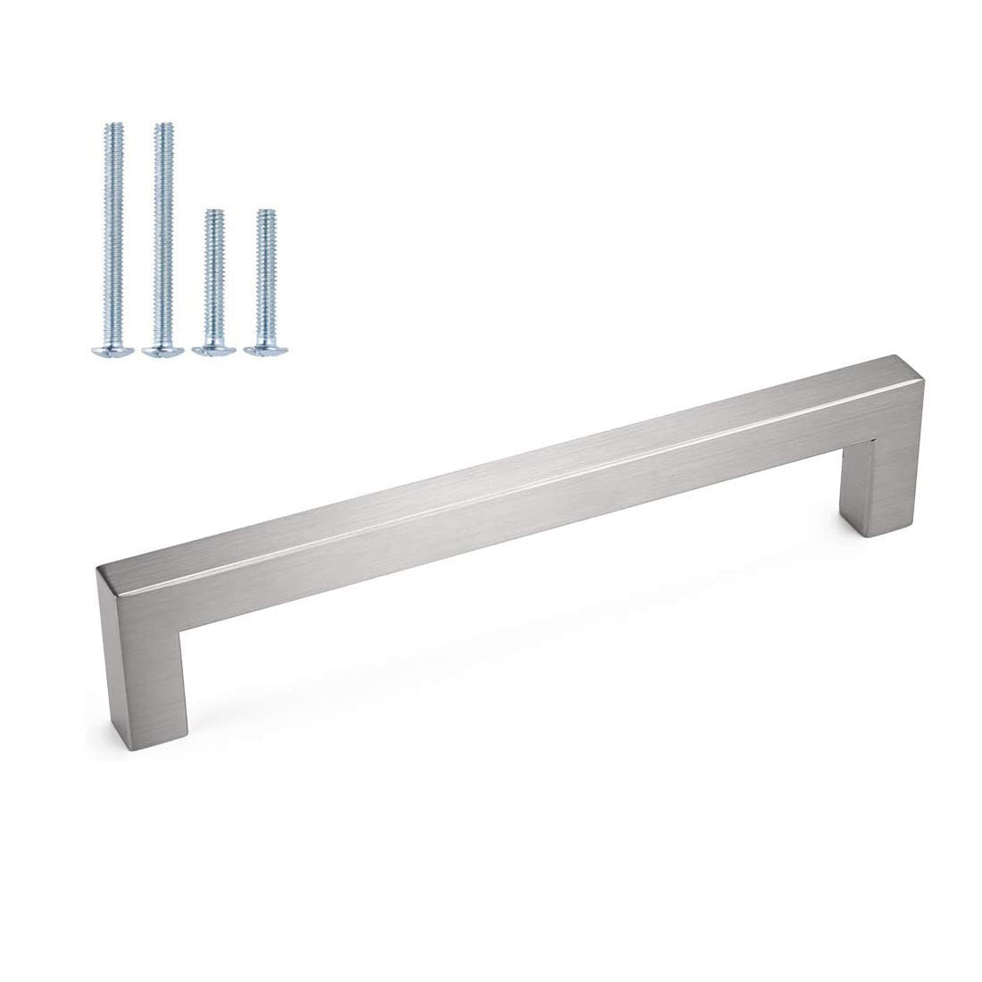 Brushed Nickel Square Bar Handles