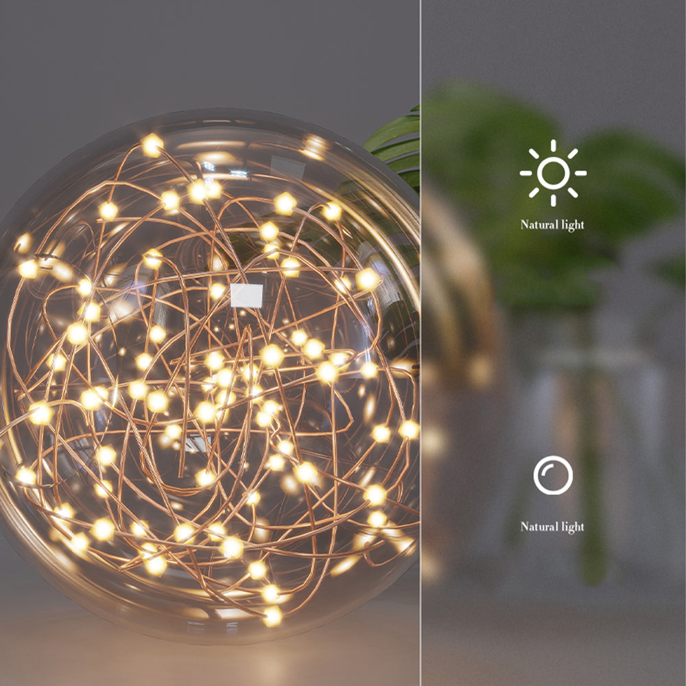Luxury Golden Starry Glass Ceiling Lamp