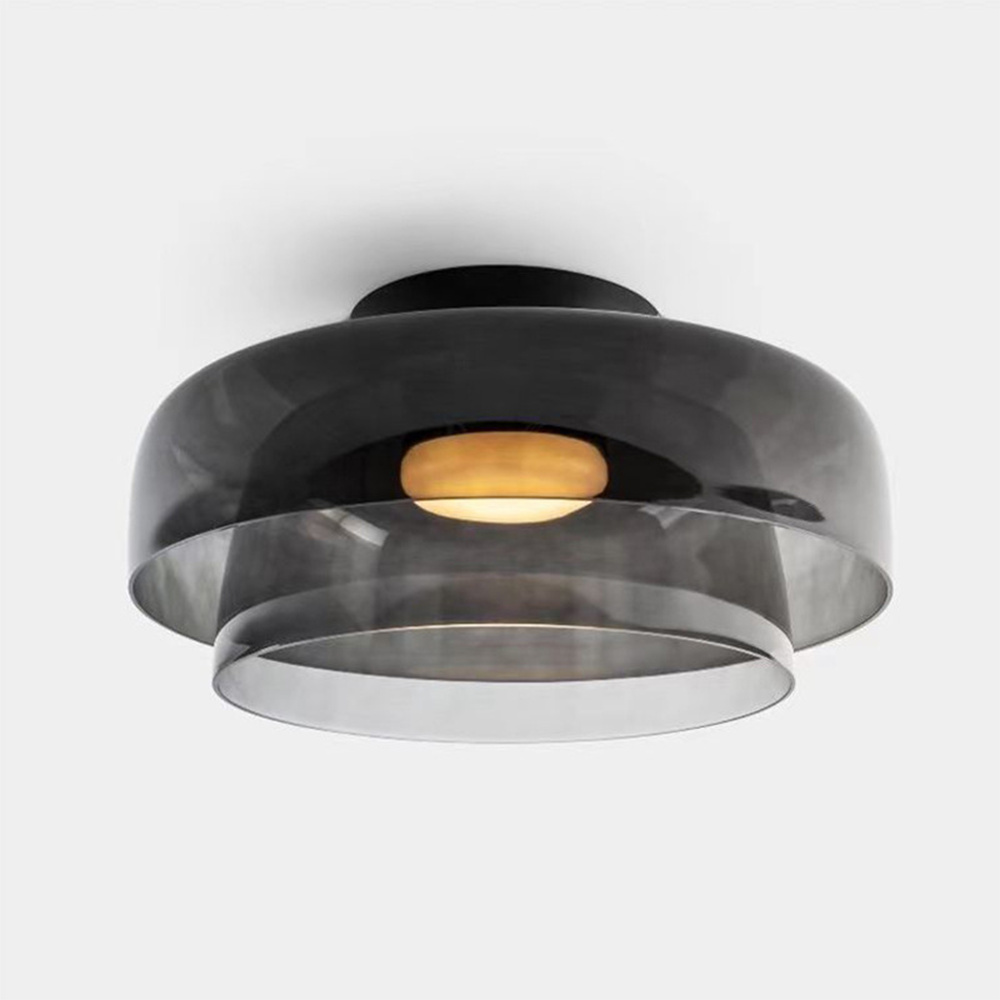 Medieval Simple Multi-Layer Glass Ceiling Light