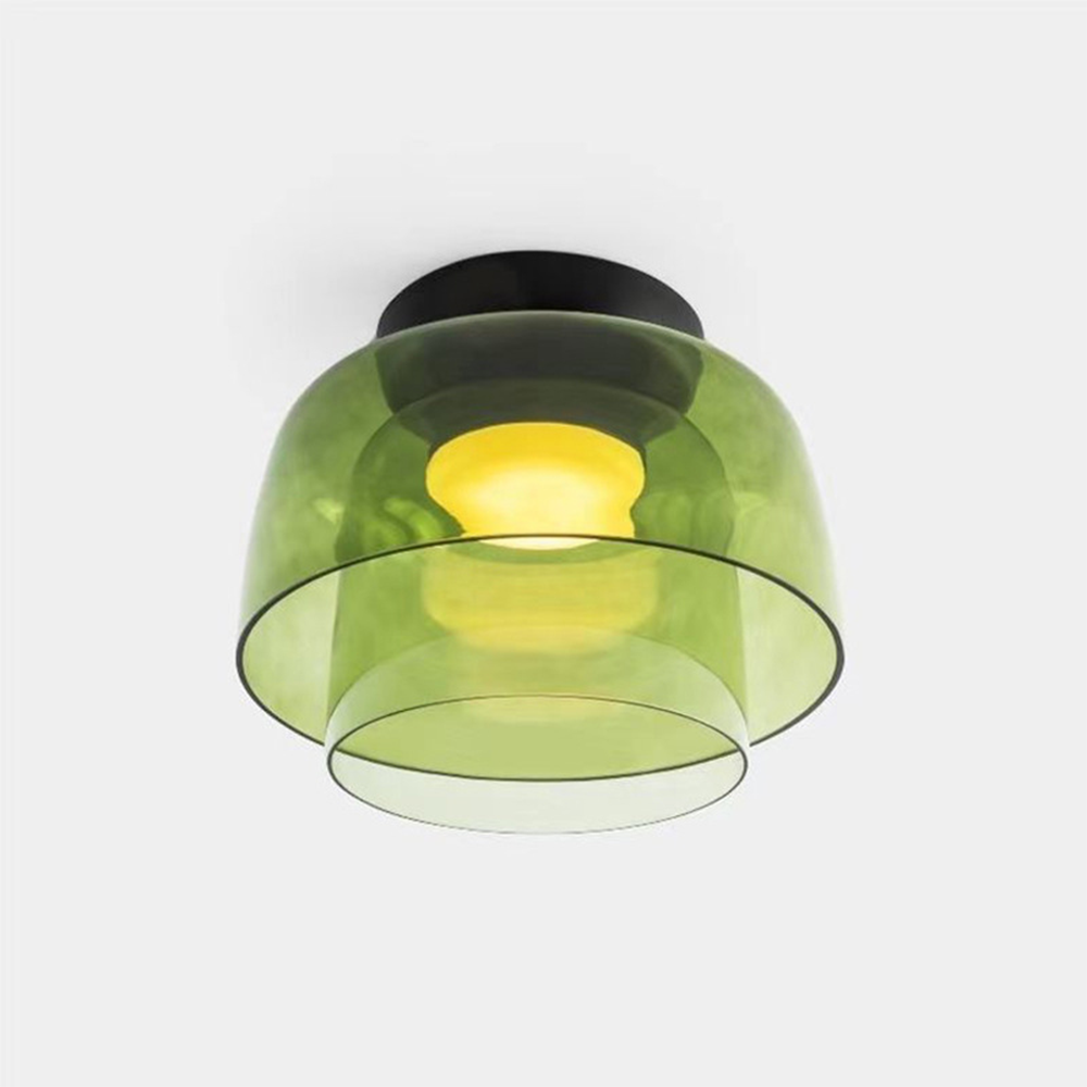 Medieval Simple Multi-Layer Glass Ceiling Light