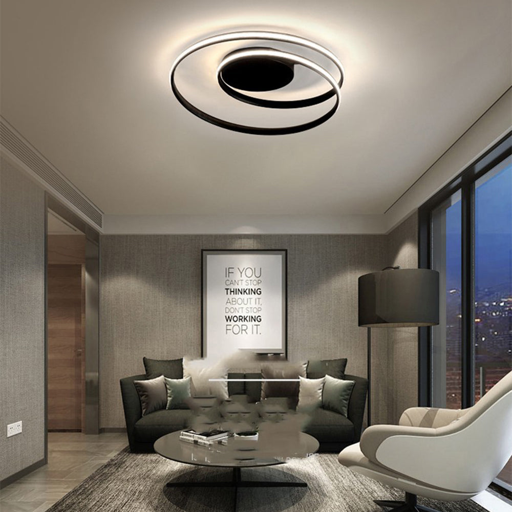 Nordic Round Iron Living Room Ceiling Lamp