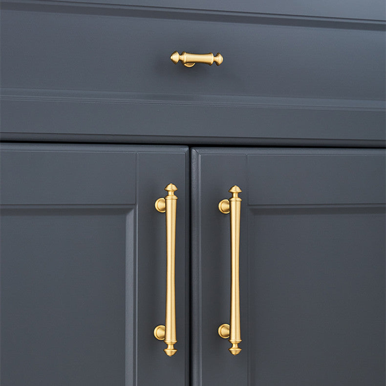 Soild Brass Gold Bar Cabinet Pulls