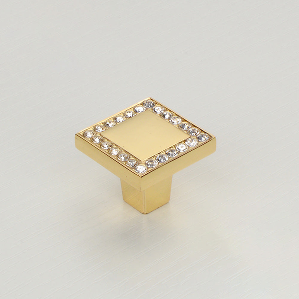 Crystal Square Cabinet Handles
