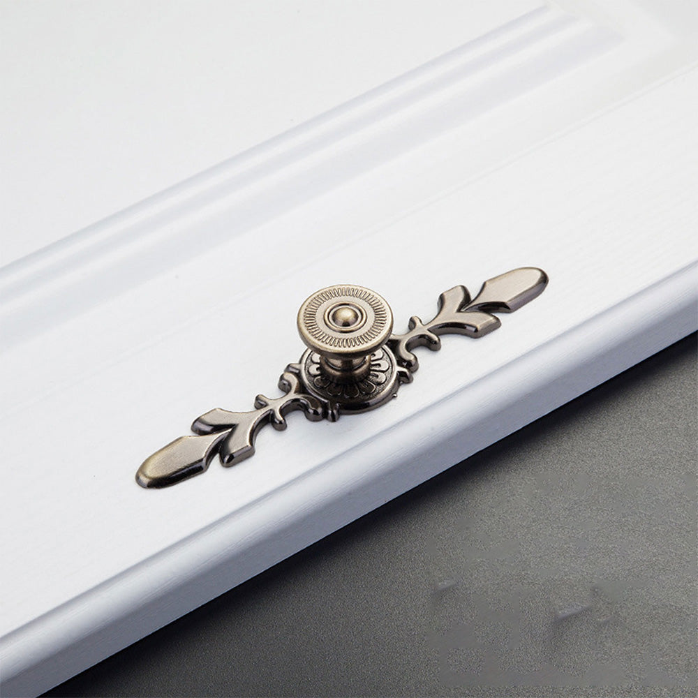 Flower Cabinet Door Handles With Plate