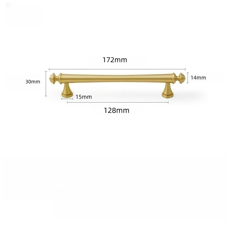 Soild Brass Gold Bar Cabinet Pulls
