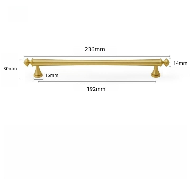 Soild Brass Gold Bar Cabinet Pulls