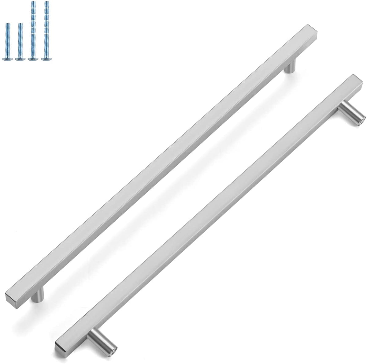 Brushed Nickel Bar Drawer Handles
