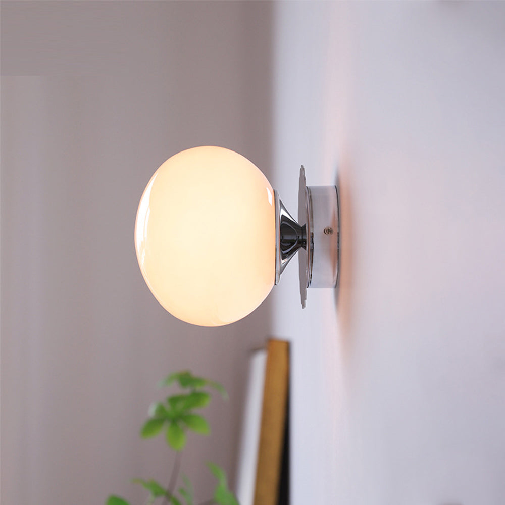 Vintage Glass Shade Wall Sconce