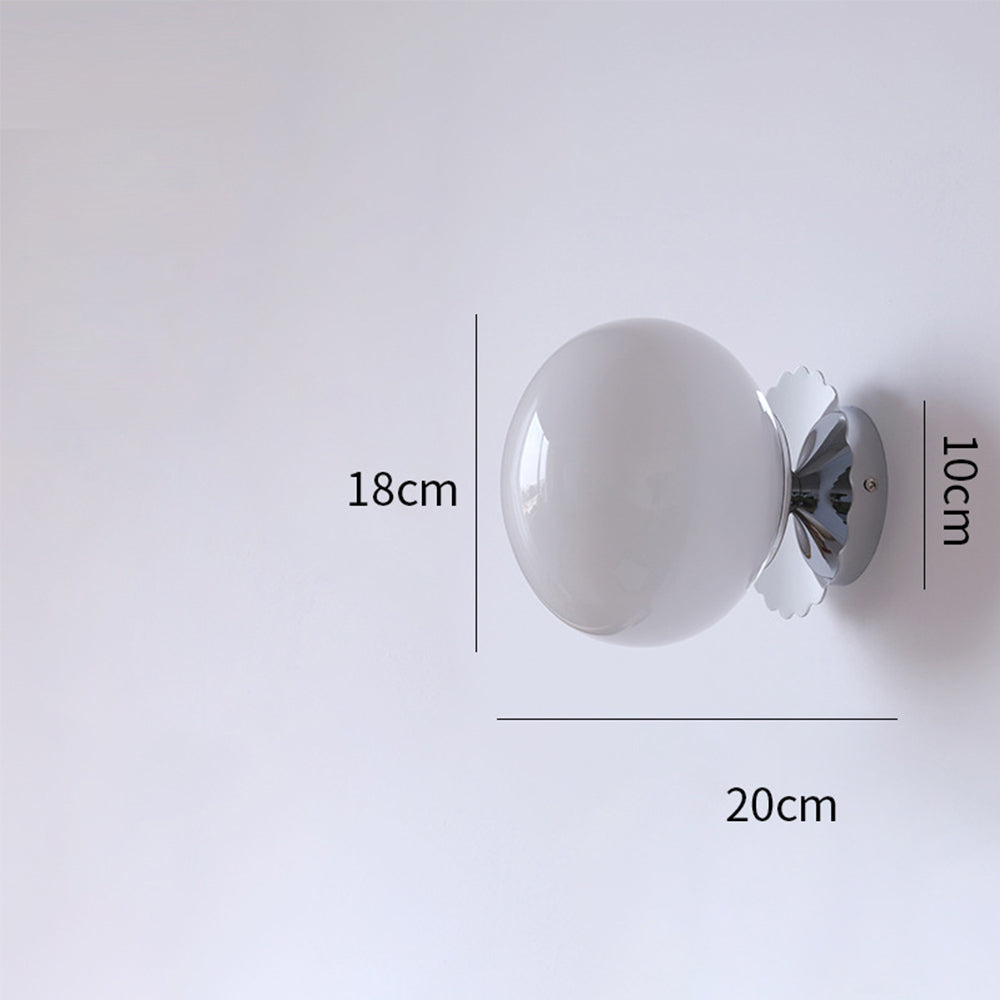 Vintage Glass Shade Wall Sconce