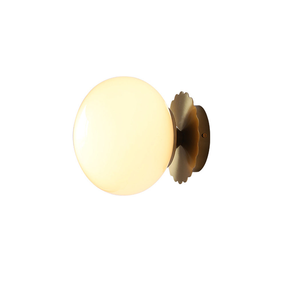 Vintage Glass Shade Wall Sconce