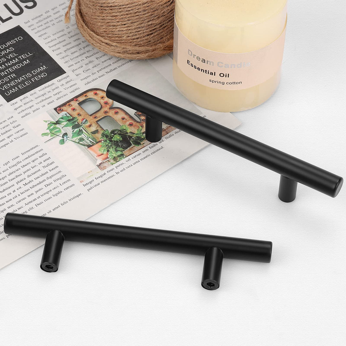 Black Stainless Steel Bar Handles