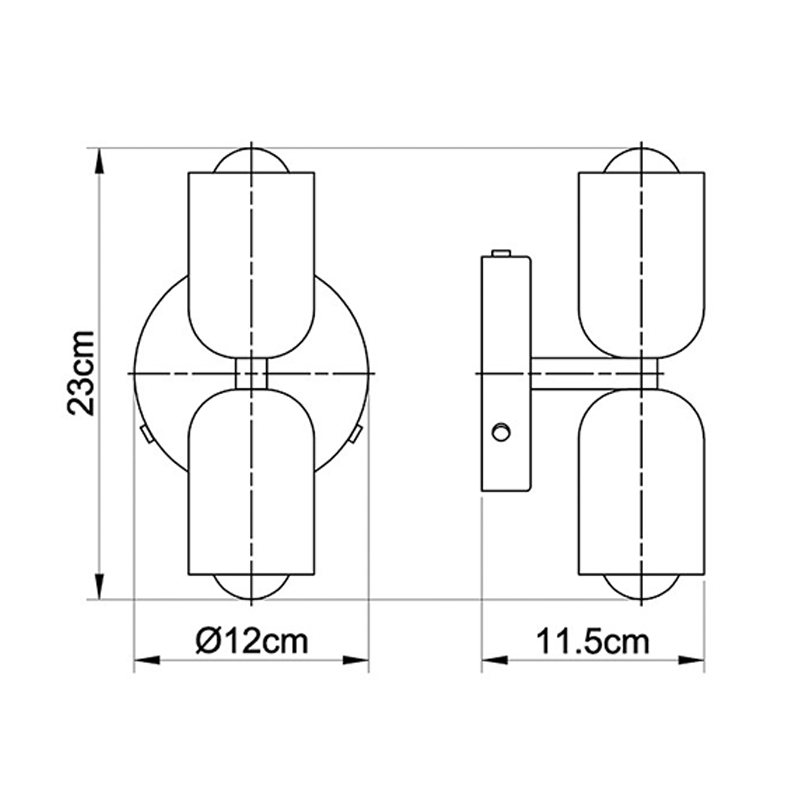 Modern Double Head Bedroom Wall Light
