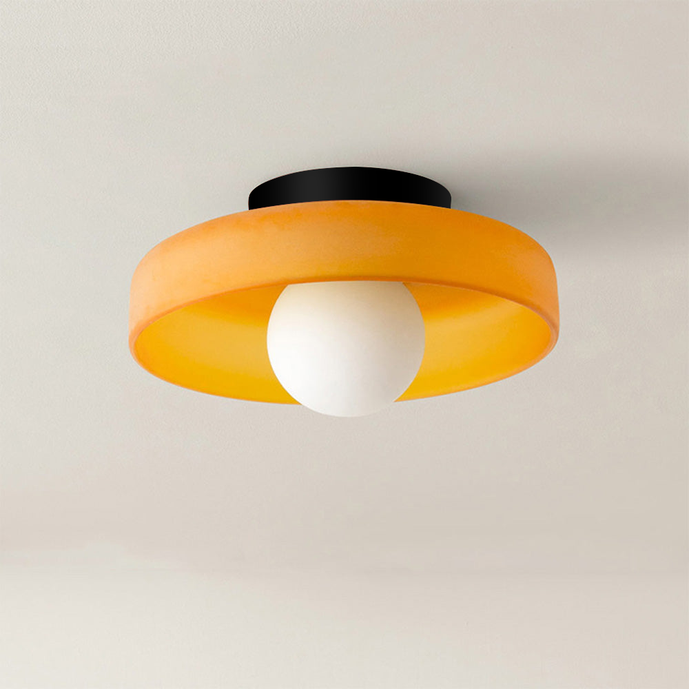 Modern Glass Round Glass Ceiling Light