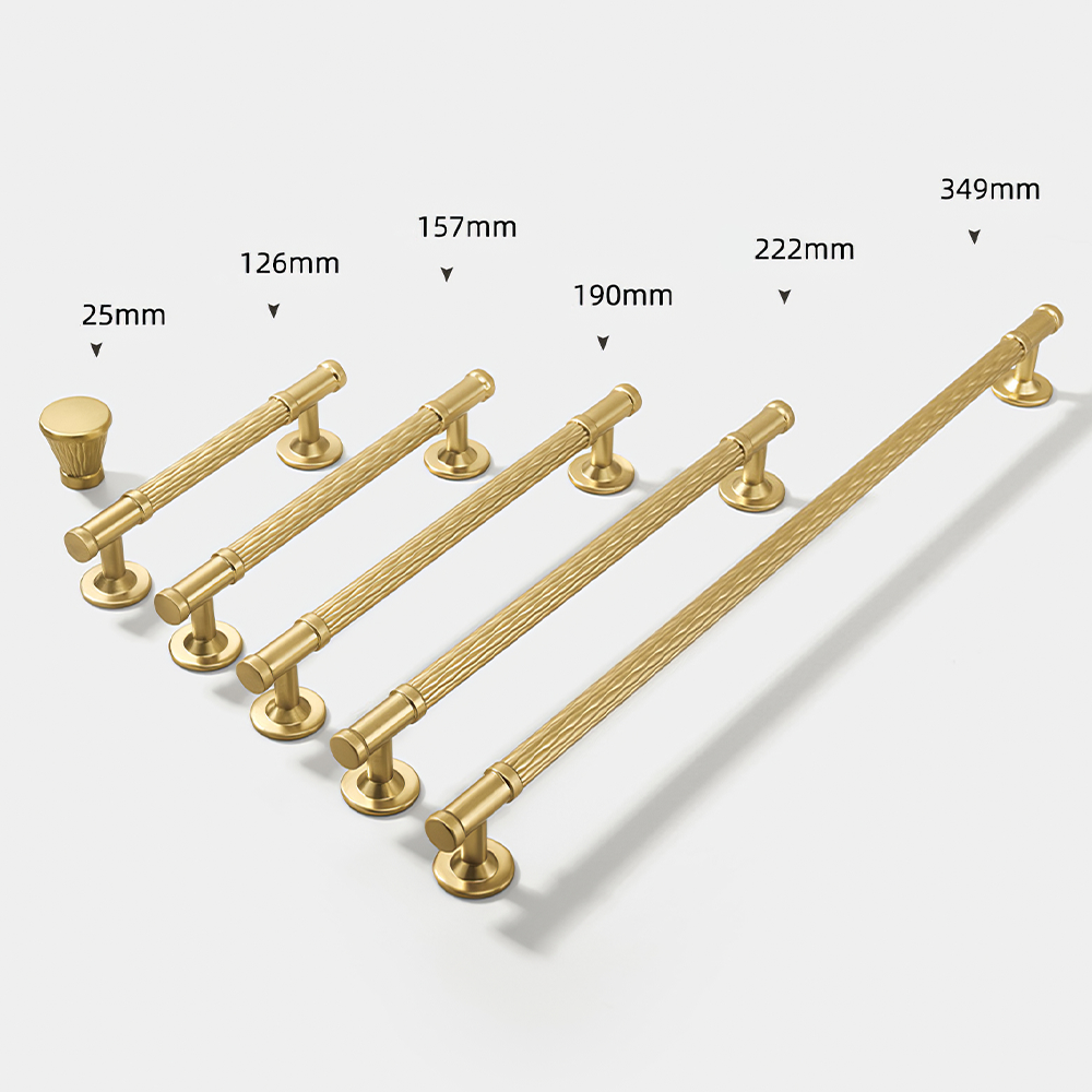Fashionable Textured Zinc Alloy Cabinet Handles