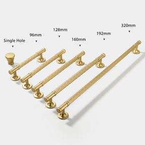 Fashionable Gold Textured Kitchen Cabinet Handles