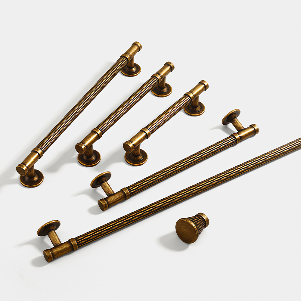 Fashionable Textured Zinc Alloy Cabinet Handles
