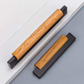 1 Pack Simple Wood Cabinet Kitchen Pull Handle