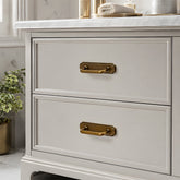 Vintage Zinc Alloy Drawer Handles with Backplate