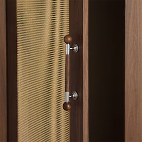 Medieval Brass Round Wooden Head Cabinet Handles