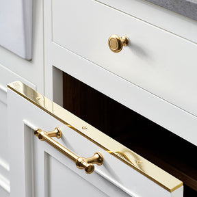 Simple Luxurious Bright Gold Kitchen Door Handles