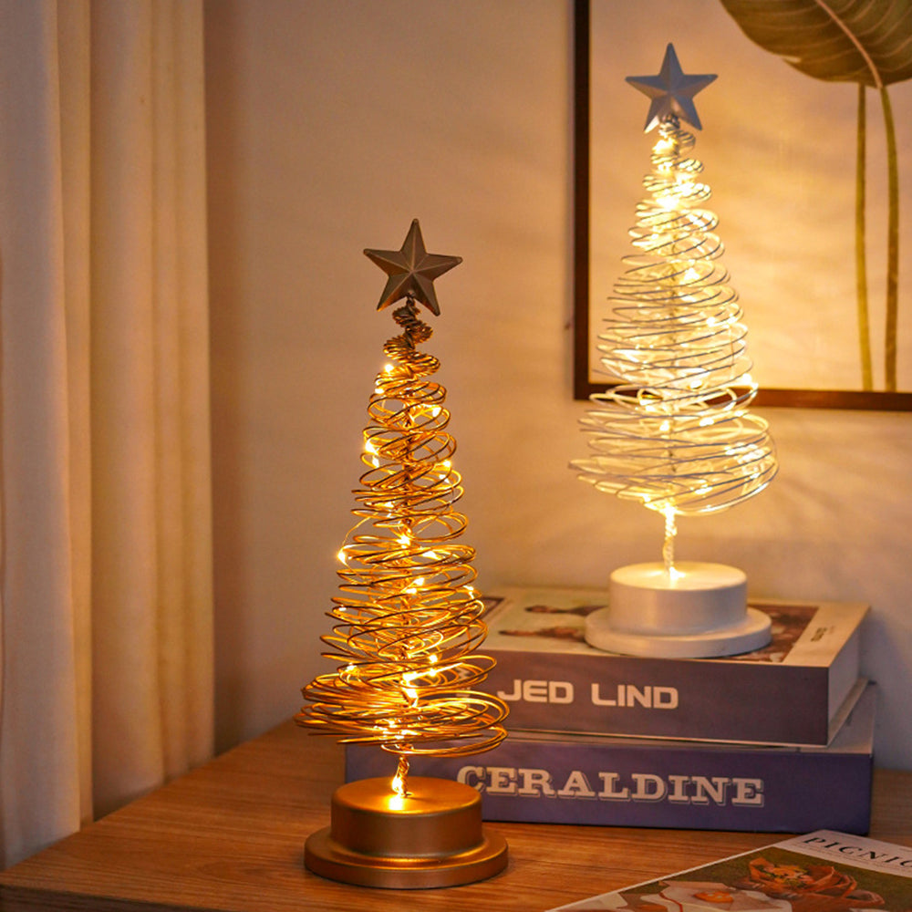 Classic Iron Tree Lights Decoration LED Christmas Lightings