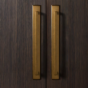 Modern Zinc Alloy Long Cabinet Pulls with Rectangle Backplate