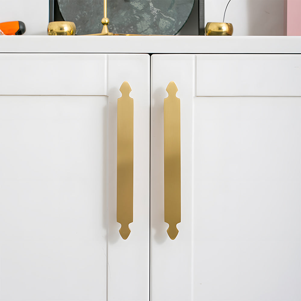 Nordic Style Brass Gold Cabinet Handles
