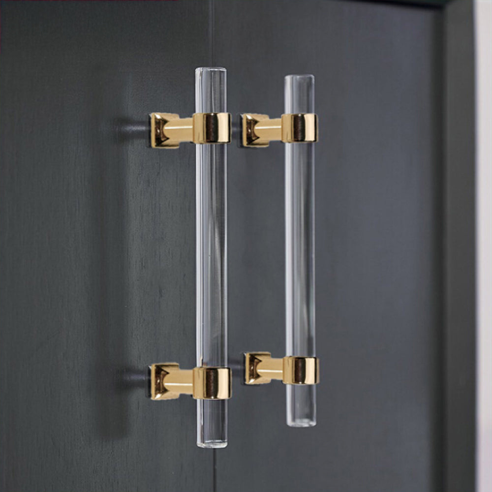 Modern Transparent Acrylic Wardrobe Door Handle