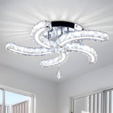 Luxury Crystal 5 Arms LED Flush Mount Ceiling Lights