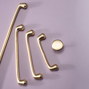 Smooth Gold Cabinet Handles for Wardrobe Cupboard