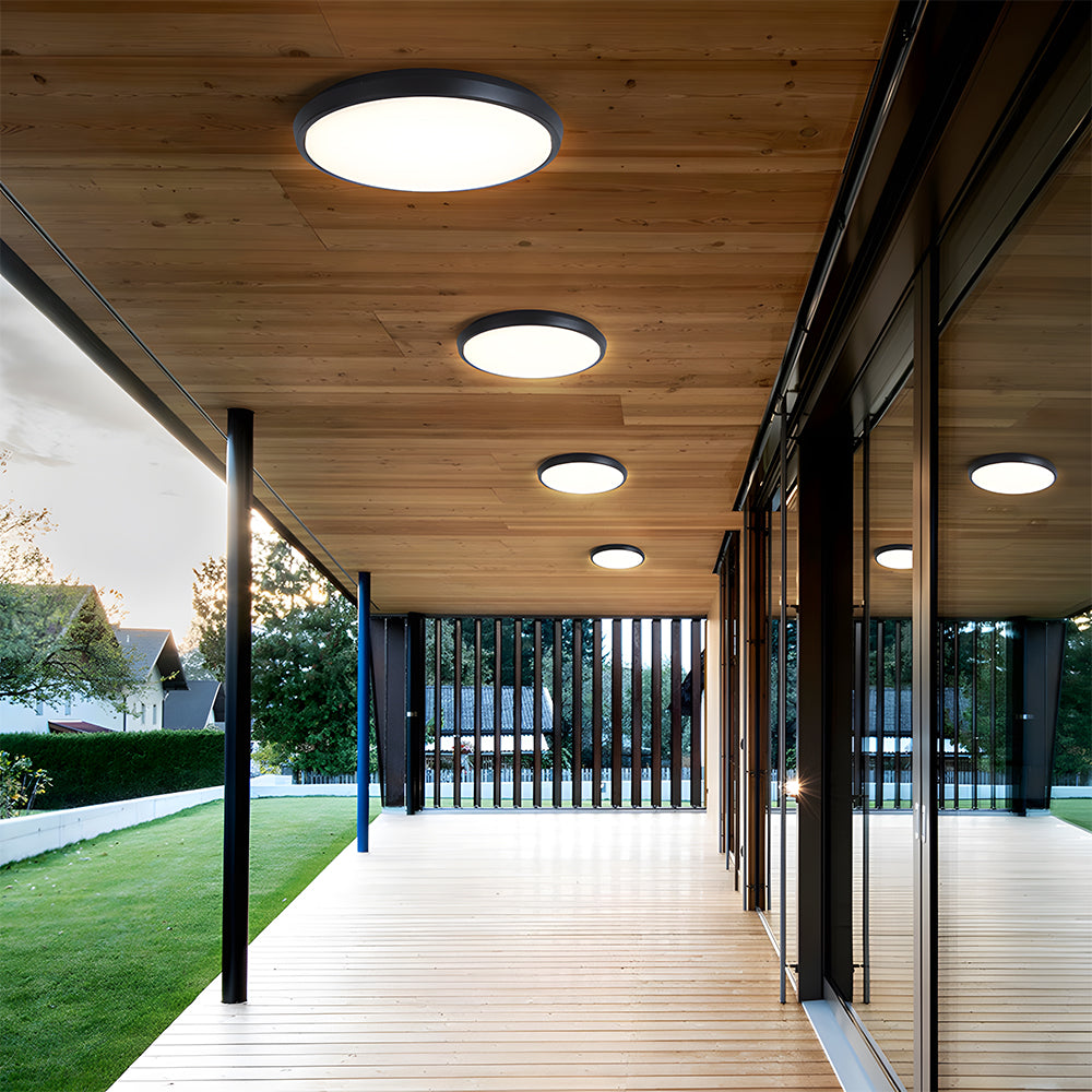 Modern IP65 Waterproof Round Outdoor LED Ceiling Light