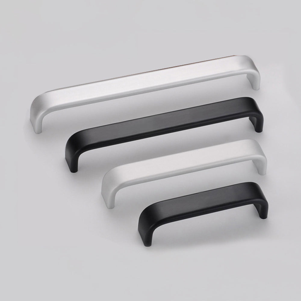 Classic Black / Silver Aluminum Alloy Kitchen Cabinet Pulls