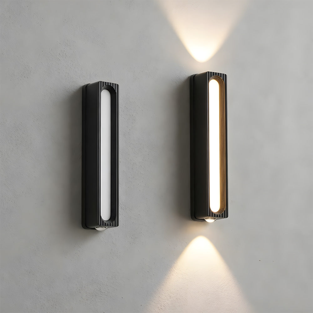 IP65 Modern Black LED Up Down Outdoor Wall Light