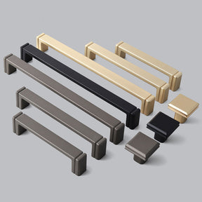 Modern Minimalist Zinc Alloy Square Cabinet Handle