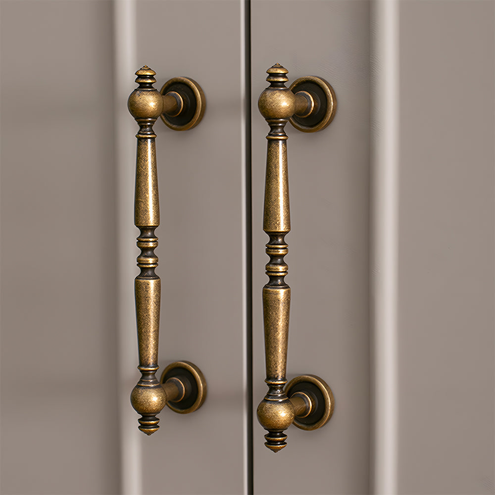 Vintage Simple Solid Brass Cabinet Handles