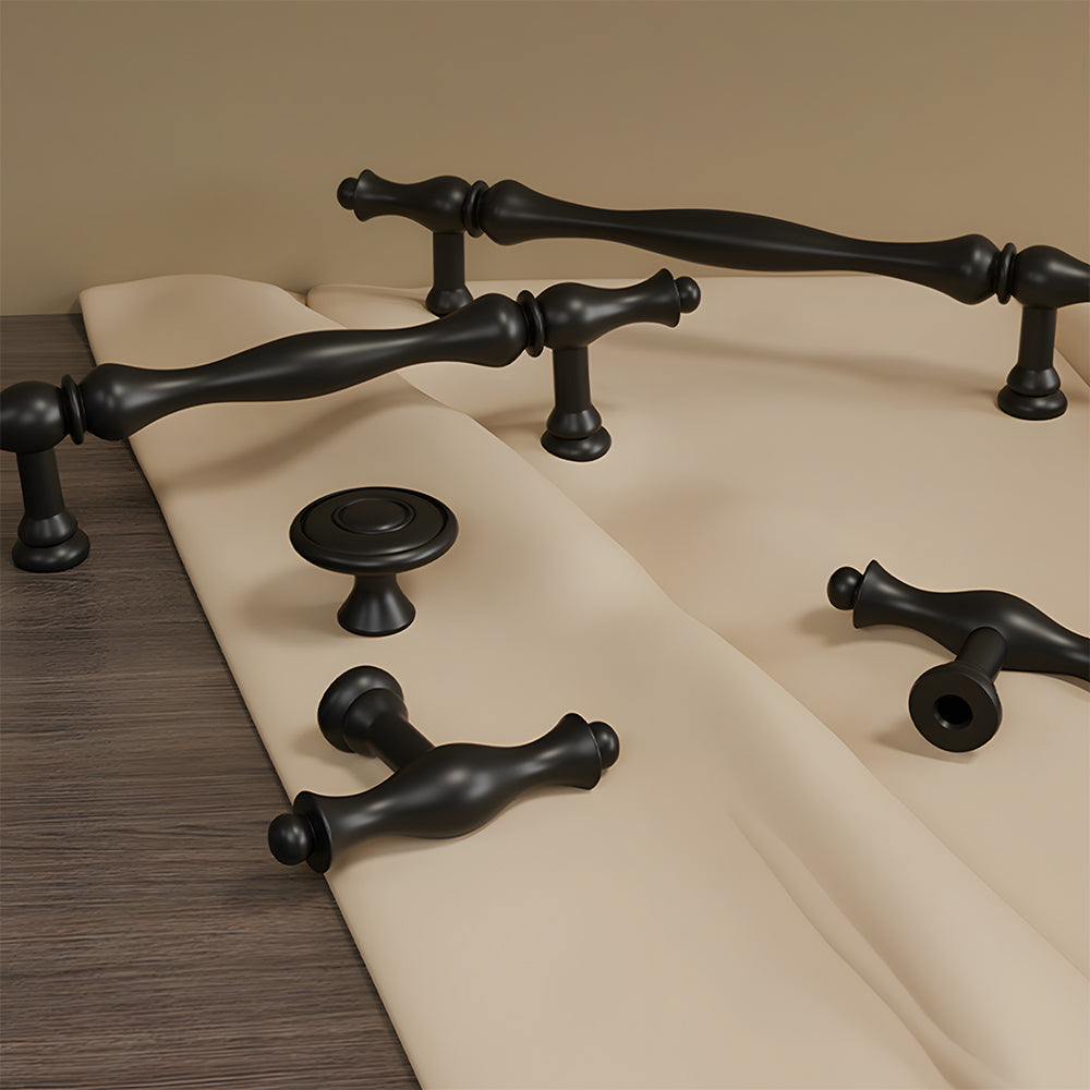 French Style Solid Brass Cabinet Drawer Handles