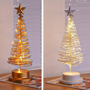 Classic Iron Tree Lights Decoration LED Christmas Lightings